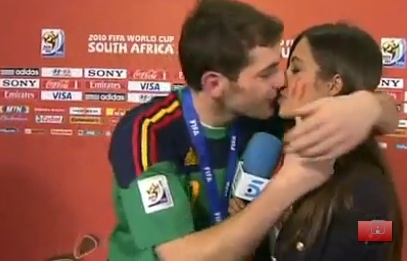 Beso Iker Casillas Sara Carbonero Beso Iker Casillas Sara Carbonero