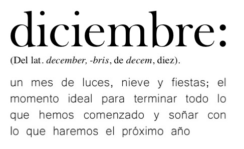 definicón de diciembre