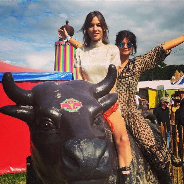 Alexa Chung Glastonbury Festival 2015