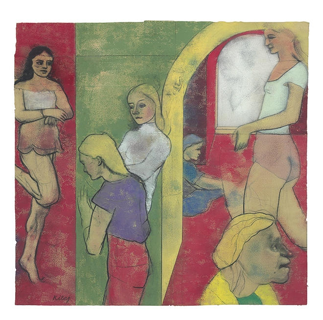 R.B. Kitaj Sighs from Hell 1979. Pastel and carcoal on joined sheets of paper. Thomas Gibson Fine Art