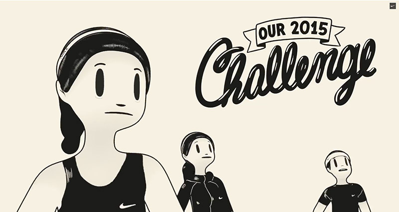 Nike campaign inspirational videos designed by McBess