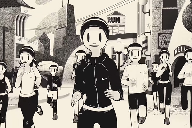 Nike campaign with illustrator McBess