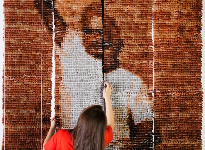 Hong Yi Red Malaysian artist creates artwork from teabags