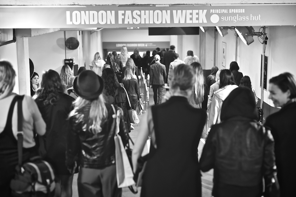 London Fashion Week Shows exit Fashion week photos 2015 ss16