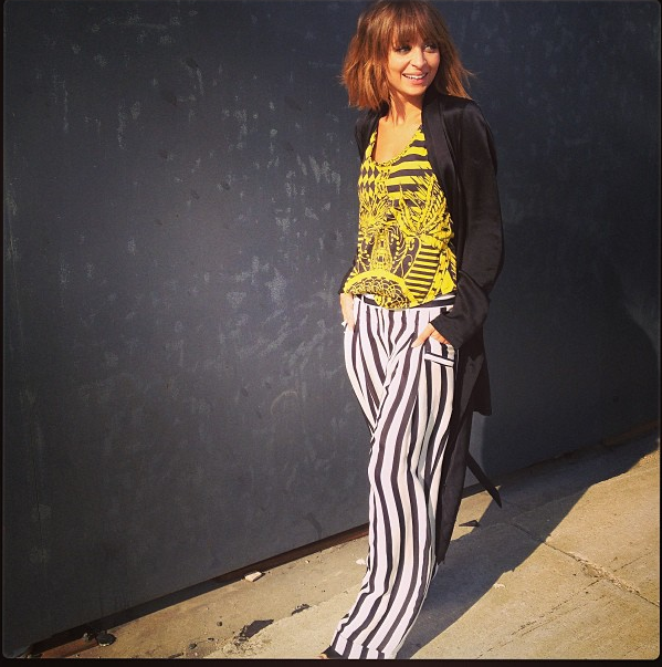 Nicole Richie instagram stripes style